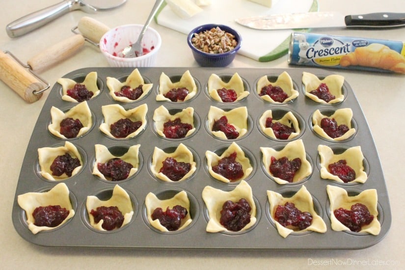 Cranberry Brie Bites