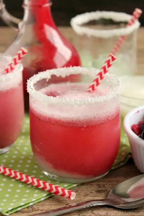 This Berry Coconut Spritzer is a refreshing and easy mocktail to mix up at any holiday party!