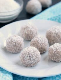No-bake Coconut Snowballs are simple and delicious! The perfect healthy dessert to curb that sweet tooth craving! Bonus: They're egg, dairy, and gluten free!