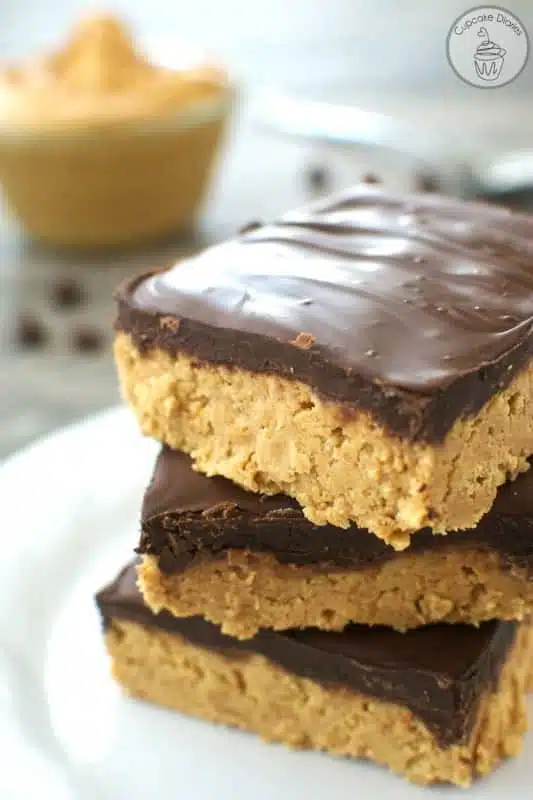 Lunchroom Peanut Butter Bars via Cupcake Diaries