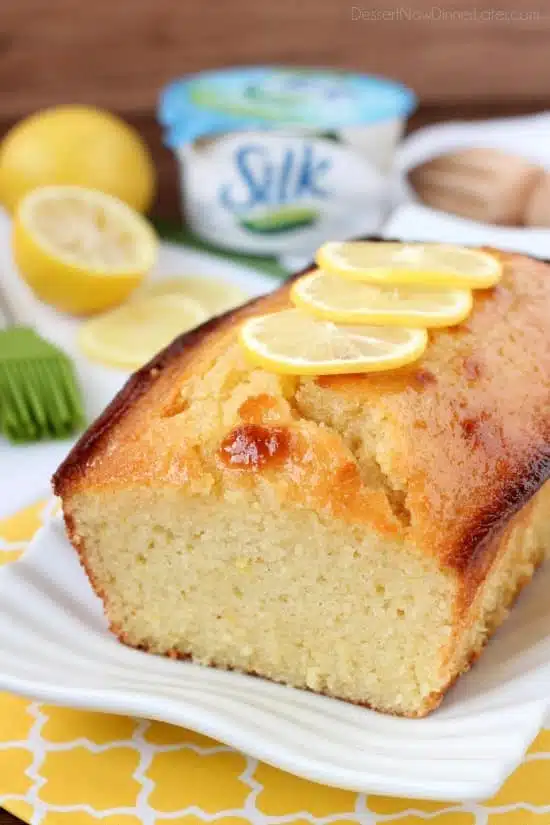 Try this ultra-moist and delicious lemon cake made dairy-free with Silk Dairy-Free Yogurt Alternative.