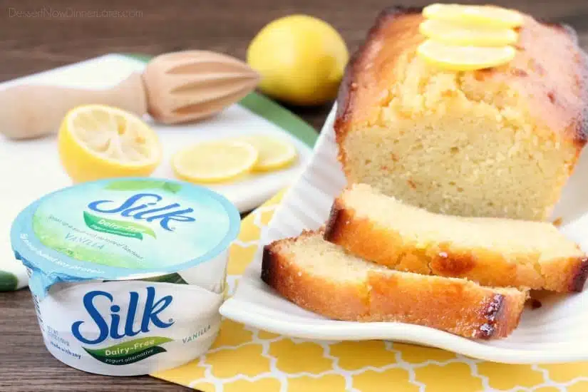 Try this ultra-moist and delicious lemon cake made dairy-free with Silk Dairy-Free Yogurt Alternative.