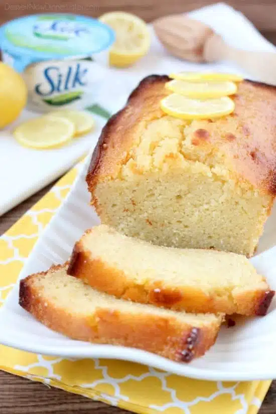 Try this ultra-moist and delicious lemon cake made dairy-free with Silk Dairy-Free Yogurt Alternative.