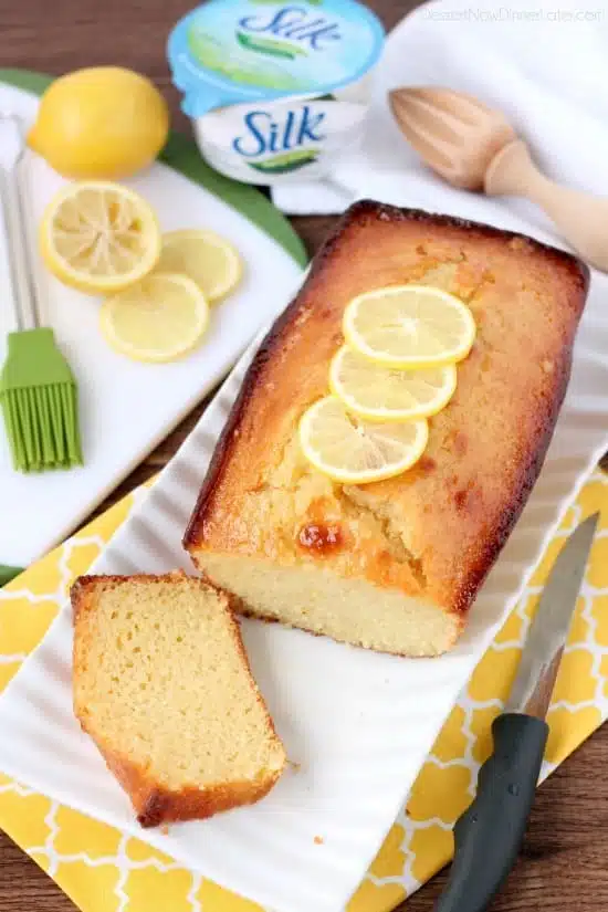 Try this ultra-moist and delicious lemon cake made dairy-free with Silk Dairy-Free Yogurt Alternative.