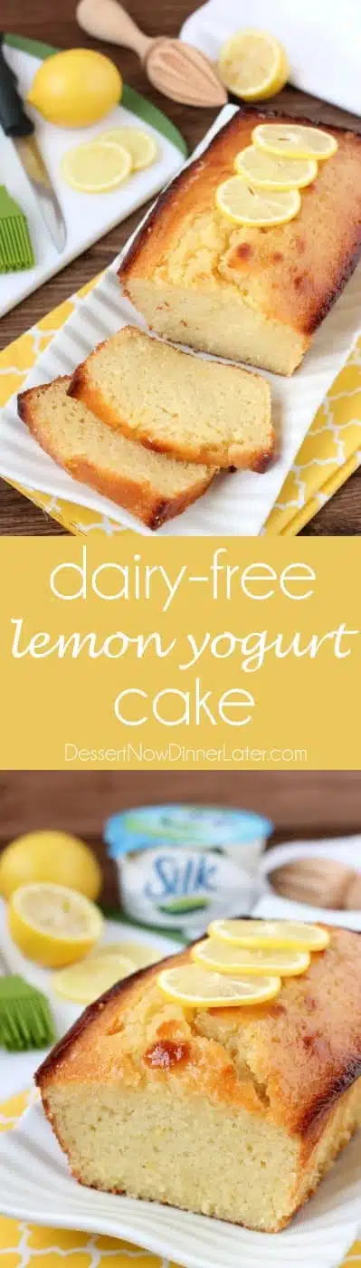 Try this ultra-moist and delicious lemon cake made dairy-free with Silk Dairy-Free Yogurt Alternative.