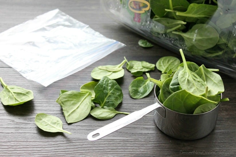 Freezer Smoothie Packs - spinach