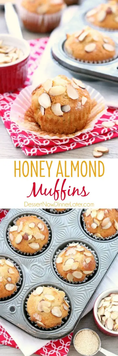 Almond extract and C&H® Honey Granules flavor these easy and lightly sweet breakfast muffins.