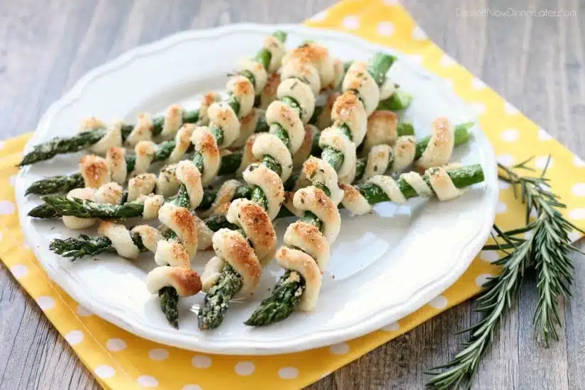 Easy and elegant, this wrapped asparagus is a delicious and light spring appetizer.