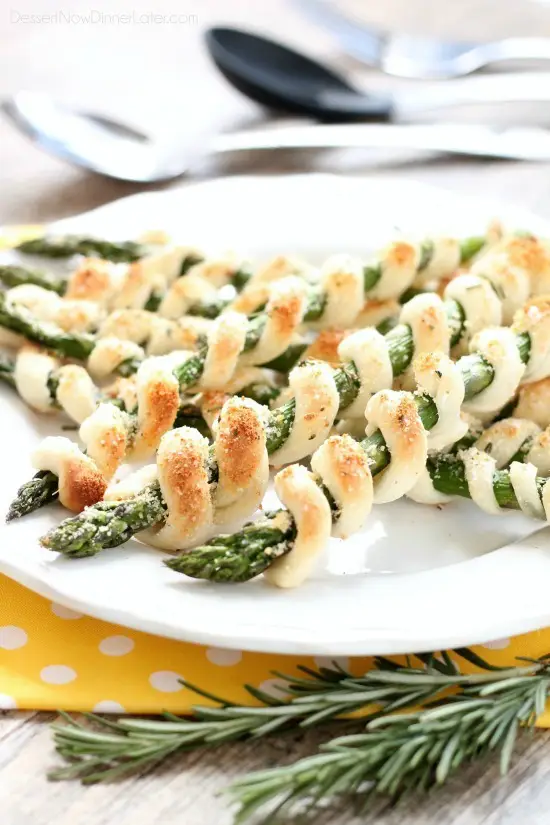 Easy and elegant, this wrapped asparagus is a delicious and light spring appetizer.