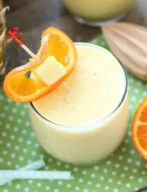 Just add ice to this frothy, sweet, and creamy 4-ingredient summer slush, also known as Pineapple Orange Smoothie.