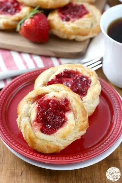 Strawberries and Cream Danishes