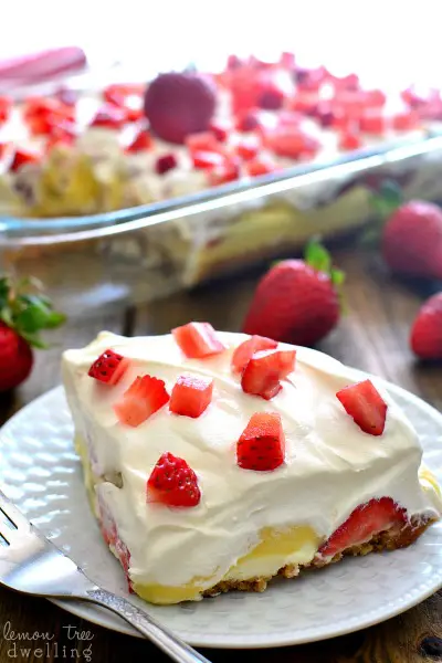 Strawberries & Cream Lush Dessert