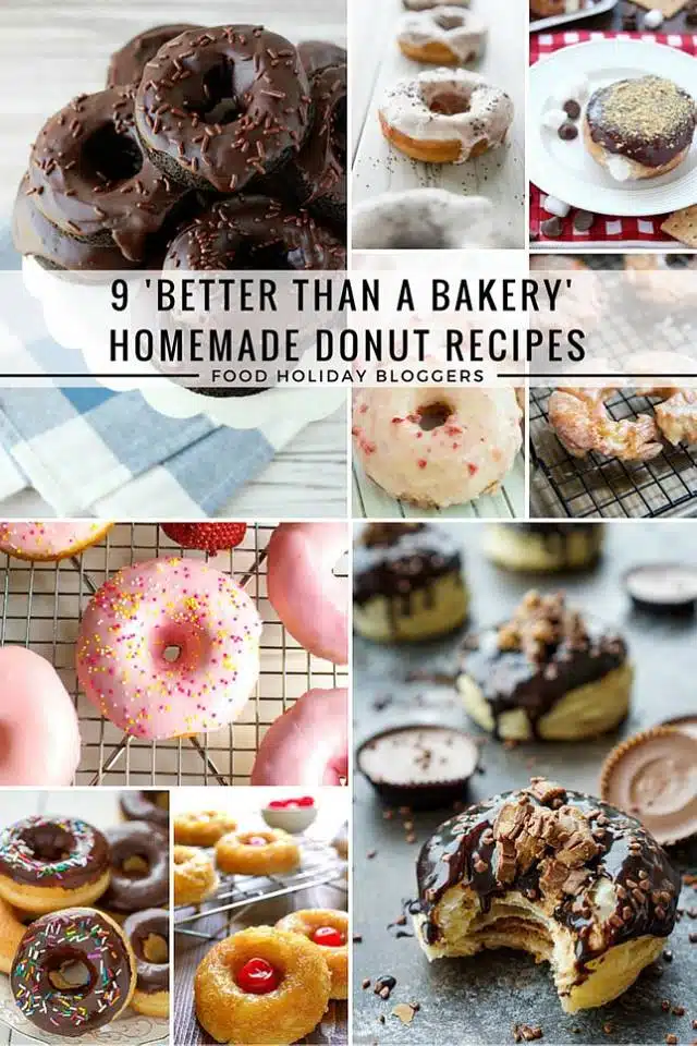 9 Better Than A Bakery Homemade Donut Recipes // Food Holiday Bloggers