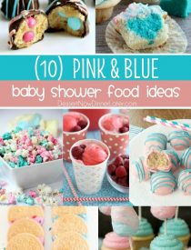 Your guests will "ooh" and "aah" over these tasty pink and blue baby shower food ideas! Perfect for a gender reveal party or adorable baby shower.