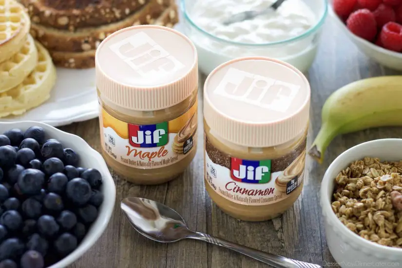 Enjoy peanut butter for breakfast and on-the-go with Jif! #peanutbutterhappy