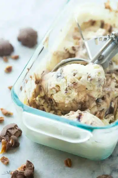 No Churn Turtle Ice Cream // The Recipe Rebel