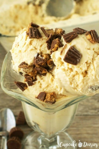 Peanut Butter Cup Ice Cream // Cupcake Diaries