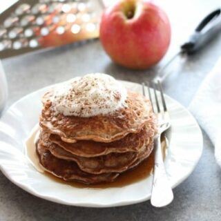 Real apple pieces and a hearty helping of cinnamon turn regular pancakes into these simple, yet special Apple Cinnamon Pancakes.
