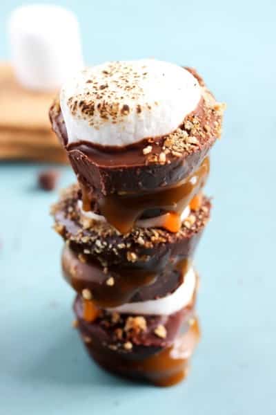 No-Bake Caramel S'mores Cups // A Dash Of Sanity