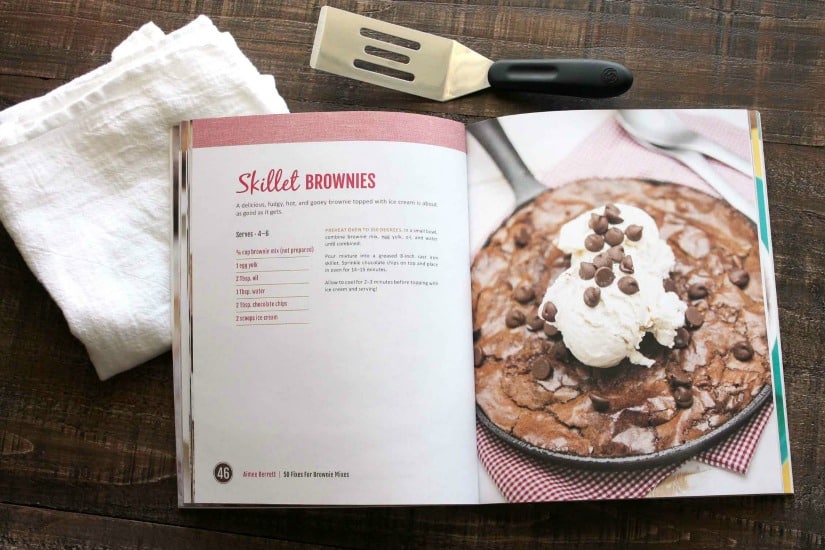 Skillet Brownies from 50 Fixes For Brownie Mixes by Aimee Berrett