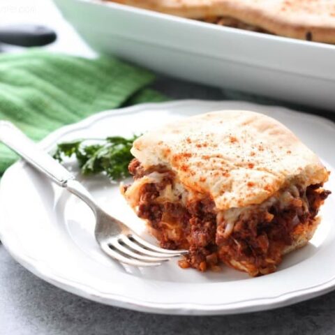 This meaty, cheesy, sloppy joe bake is total comfort food in a casserole.