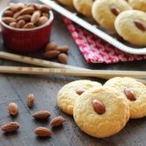 Chinese Almond Cookies are simple, crisp, buttery, and full of almond flavor. Save this recipe for Chinese New Year!