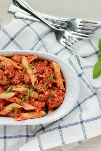 Tomato Basil Penne // One Sweet Appetite