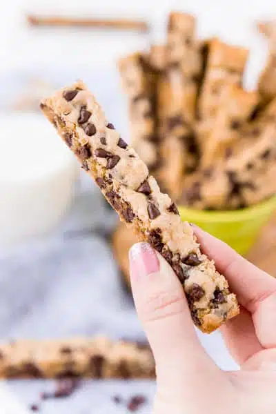 Chocolate Chip Cookie Sticks // Sugar & Soul