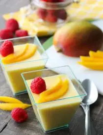 Chinese Mango Pudding is creamy, smooth, and full of sweet mango flavor. Plus it's simple to make. A great dessert for Chinese New Year!
