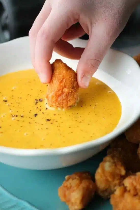 Homemade Honey Mustard Sauce is so easy to make! The perfect dip for chicken, corn dogs, and more!