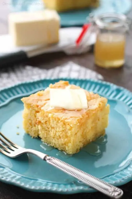 This is the BEST sweet corn bread recipe! It's sweet, moist, buttery, and light thanks to an additional technique. It will quickly become your favorite sweet corn bread recipe!