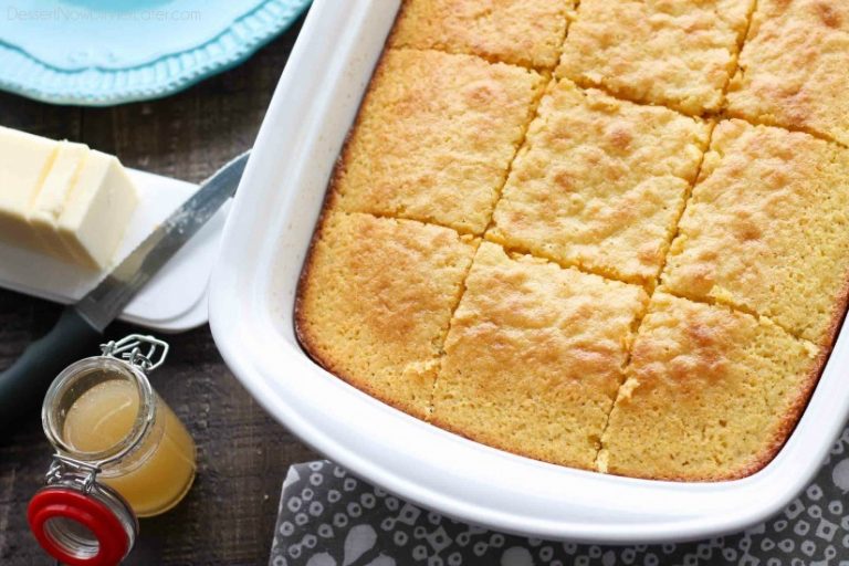 The BEST Sweet Corn Bread Recipe + Video Dessert Now Dinner Later