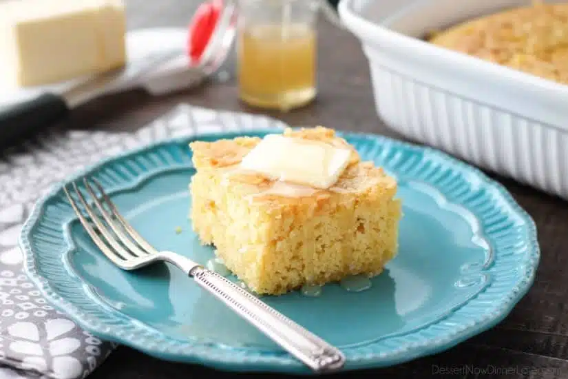 This is the BEST sweet corn bread recipe! It's sweet, moist, buttery, and light thanks to an additional technique. It will quickly become your favorite sweet corn bread recipe!