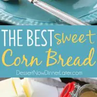 This is the BEST sweet corn bread recipe! It's sweet, moist, buttery, and light thanks to an additional technique. It will quickly become your favorite sweet corn bread recipe!