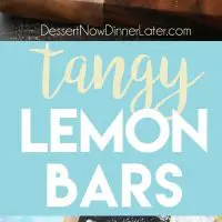 These classic lemon bars are extra tangy, perfectly sweet, and super easy to make. This is the ultimate lemon lovers' recipe!