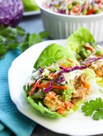 Whip up these Teriyaki Chicken Lettuce Wraps in no time for an easy family dinner with insanely tasty flavors!