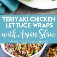 Whip up these Teriyaki Chicken Lettuce Wraps in no time for an easy family dinner with insanely tasty flavors!