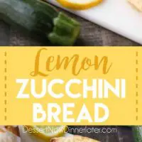 Lemon Zucchini Bread combines two favorites into one easy-to-make loaf! The fresh summer zucchini keeps this cake incredibly moist, and the zesty lemon flavor is tangy and sweet.