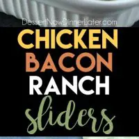 Chicken Bacon Ranch Sliders are perfect for dinner or the big game! Quick and easy to make with leftover chicken. Plus, they taste great!