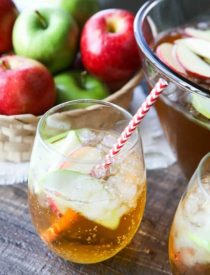 Homemade Sparkling Apple Cider tastes like Martinelli's, and serves a crowd. It's easy to make and cheap! A great non-alcoholic drink for the holidays.