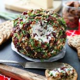This Cranberry Pecan Cheese Ball is a festive appetizer for Thanksgiving, Christmas, or New Year's Eve! So easy to make, and tastes great!