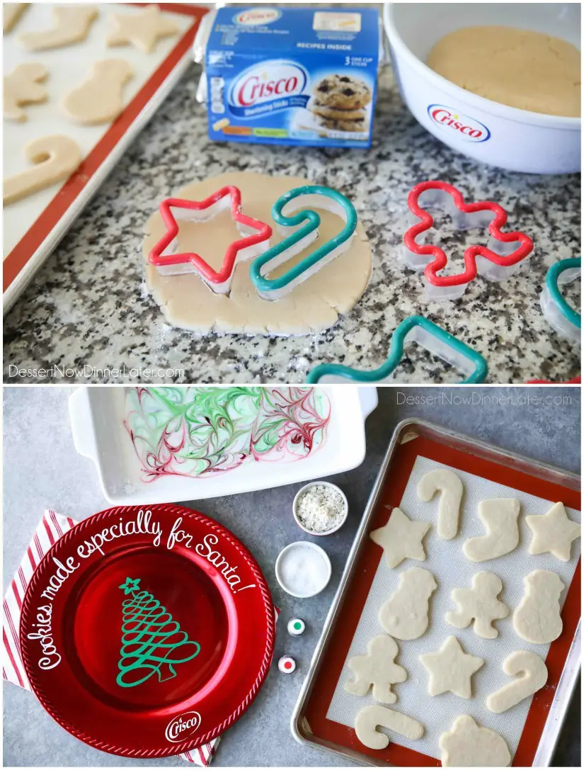 Crisco shortening makes thick, light, airy sugar cookies that are perfect for the holidays!
