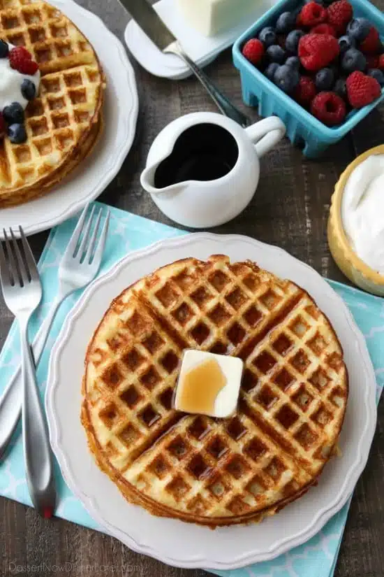 This waffles recipe is our absolute favorite! Creating fluffy waffles that are incredibly light, crispy, and super easy to make! You'll be happy to wake up and have these waffles for breakfast or brunch.