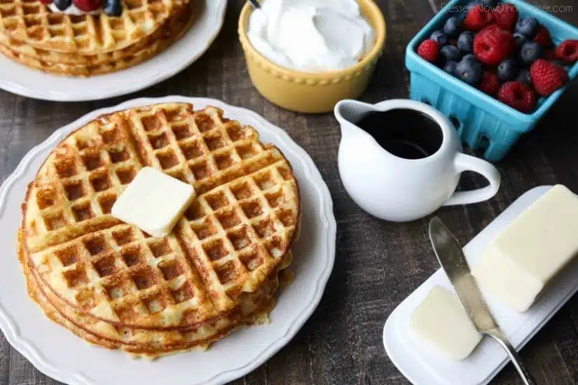 This waffles recipe is our absolute favorite! Creating fluffy waffles that are incredibly light, crispy, and super easy to make! You'll be happy to wake up and have these waffles for breakfast or brunch.