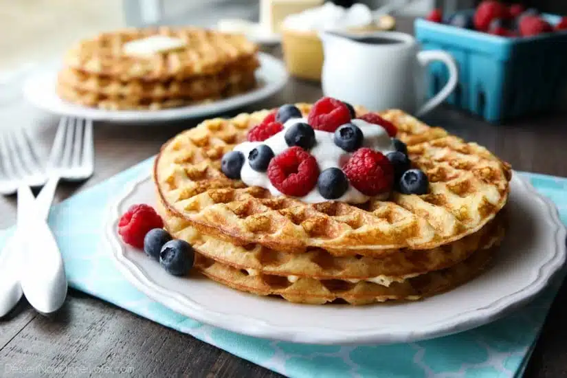 This waffles recipe is our absolute favorite! Creating fluffy waffles that are incredibly light, crispy, and super easy to make! You'll be happy to wake up and have these waffles for breakfast or brunch.