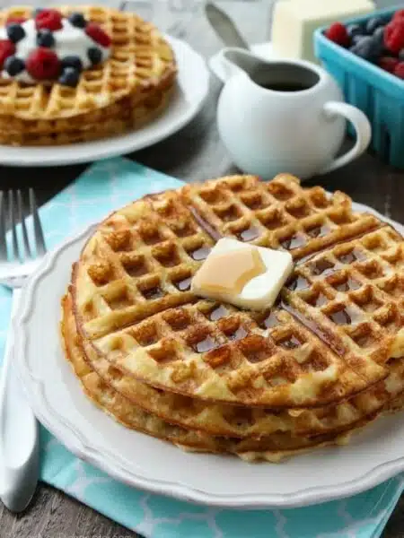 This waffles recipe is our absolute favorite! Creating fluffy waffles that are incredibly light, crispy, and super easy to make! You'll be happy to wake up and have these waffles for breakfast or brunch.