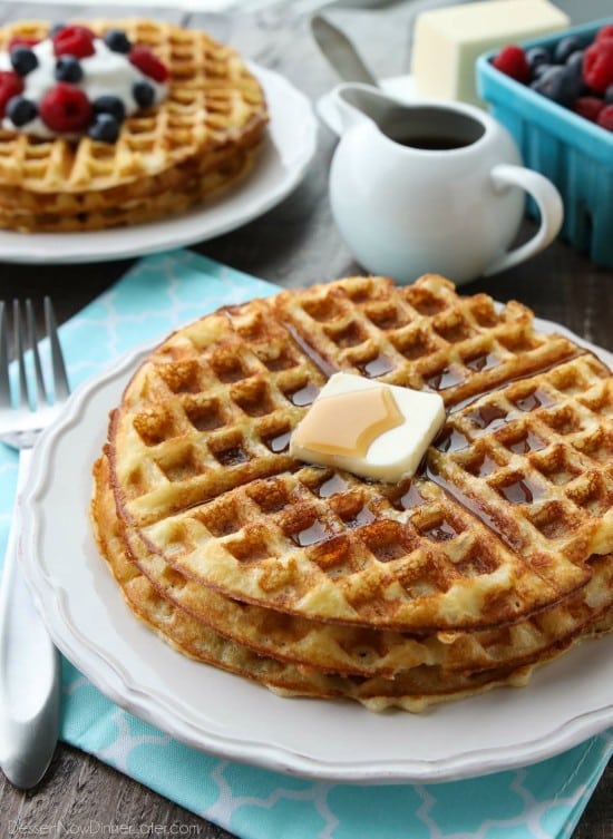 Waffles Recipe + Video | Dessert Now Dinner Later