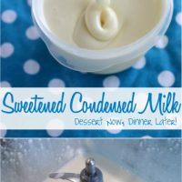 This easy homemade Sweetened Condensed Milk recipe can be made with your blender in 2 minutes or less! Use it in dessert recipes (cakes, pies, bars, etc.), mix it in drinks (coffee, tea, lemonade, etc.), or use it to make ice cream. The possibilities are endless. (+ RECIPE VIDEO!)