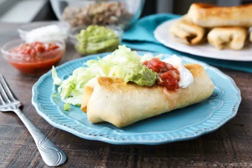 Shredded Beef Chimichangas + Video