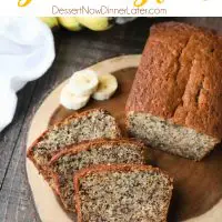 Use up those ripe bananas in this easy Banana Bread Recipe. The most delicious, moist, classic banana bread recipe. No mixer needed for this one-bowl quick bread.